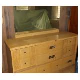AHC104 Vintage Tropical Design Wood Dresser with Mirror