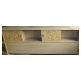 AHC112 Vintage Tropical Design Wood Headboard