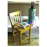 AHC161 Vintage Oak Chair, Umbrella Holder & More