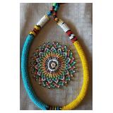 AHC204 Native American Beaded Necklace and Beadwork