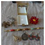 AHC206 Vintage Compact, Brooches, Bracelet & More