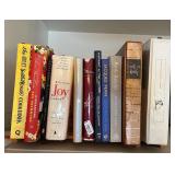 BEE013 Cookbooks & Two Wooden Book Racks