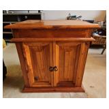 BEE024-Pier 1 Imports Solid Pine Side Table