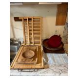BEE092- Various Wooden Cutting Boards, Serving Bowls & More