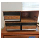 BEE096-Vintage Brown Media Storage Box Solutions VHS