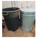 BEE161 - Two 45 Gallon Trash Cans