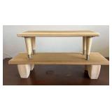 BEE181- (2) Wooden Riser Stands