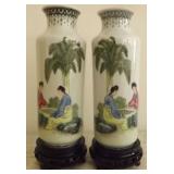 FHK114 Japanese Porcelain Vases