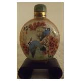 FHK133 Ornate Glass Snuff Bottle