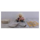 FHK169 Silver Spoon and a Jade-Like Pendant 