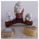 FHK173 Perfume Compacts, Buddha and Monkeys