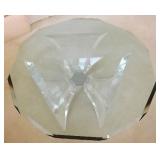 FHK300 Stunning Twelve-Sided Glass Table with Acrylic Base