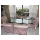 FHK322 Glass Dining Table Set