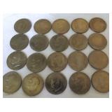 FFHK423 Lot of Twenty Eisenhower Silver Dollars Bicentennial