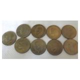 FFHK428 Nine Eisenhower Silver Dollar Bicentennial Coins