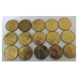 FFHK436 Fifteen 2000 Sacagawea $1 Coins