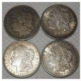 FHK448 Four 1921 Morgan Silver Dollar Coins