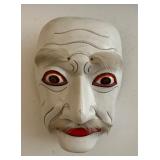 WWT015 Carved Wooden Japanese Mask