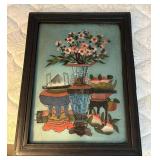 WWT029- Reversed Painting On Glass 