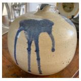WWT041 - Asian Drip-Glazed Pottery Vase