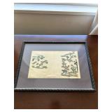 WWT093- Asian Sowing Or Stitching 3D Art