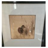 WWT100 - Vintage Asian Themed Wildlife Wood Block Print 