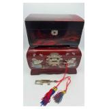 WWT142-Pair Of Beautiful Jewelry Boxes (Needs Repair)