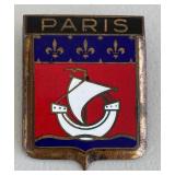 MCM012 Vintage 1950s Paris France Car Badge Drago Auto Enamel Emblem