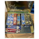 BAP019- Silver Plated Spoons Of Countries 