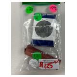 BAP125- Dwight D. Eisenhower Memorial Dollar And 1970s Pennies