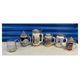 BAP305 Six Vintage Steins