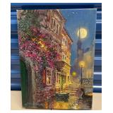 BAP417 - Limited Edition Print Of “ Nighttime On The Canal” By James Coleman