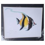 RSN045 - Signed Original Artwork "Moorish Idol" aka Kihikihi 