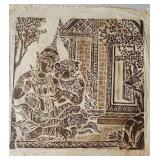 RSN049 - Thai Rubbing From East Wall of the Temple Wat Po 