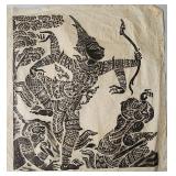 RSN056 - Thai Rubbing From East Wall of the Temple Wat Po 