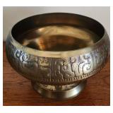 RSN084 - Vintage Korean Brass Pedestal Bowl