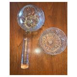 RSN094 Baccarat France Orgue Spiral Crystal Flower Vase and Crystal Bowls