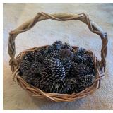 RSN106 Basket of Pinecones