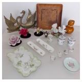 FHT013 Vintage Capodimonte Flowers, Ceramic 