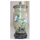 FHT029 Beautiful and Unique Vintage Cloisonné Vessel