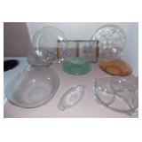 FHT064 Vintage Glass Serving Dishes 
