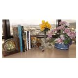 FHT084 Bookends, Perfume Bottles, Books and Vases