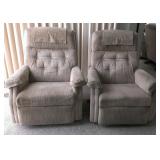 FHT089 Pair of Cloth Lazy Boy Recliners