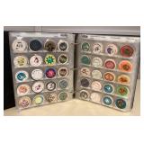 MMM011 Binder Full Of Various Vintage POGS