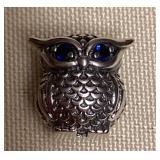 MMM051 Sterling Silver Owl Charm New