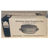 MMM066 Royal Prestige Stainless Steel Roasting Pan With Rack New
