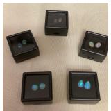 MMM067 Five Pairs Of Opal Gemstones 