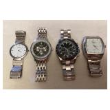 MMM133 Four Men’s Silver Toned Metal Watches