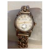MMM134 Vintage Bulova Gold Toned Wind Up Women’s Watch 