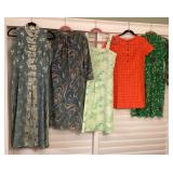 MMM138 Five Vintage Women’s Dresses